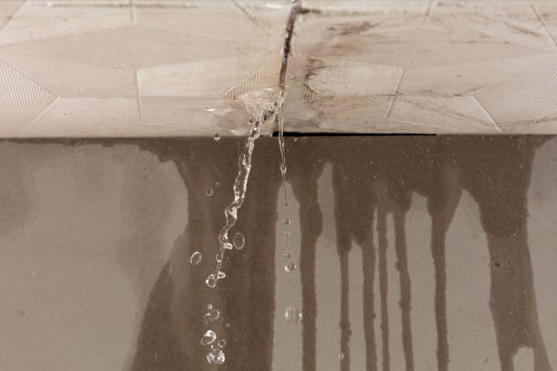 Professional Burst Pipe Cleanup technician working in Marshfield, MA